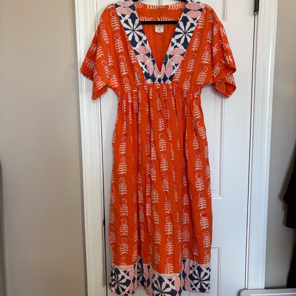 Marea by Liz Joy Milla Caftan Cover-Up Beach Dress - XS - Picture 4 of 9